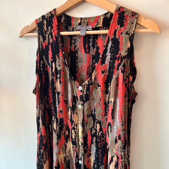 Sears Vintage Multicolour Dress Button Up M GUC - Picture 11 of 15